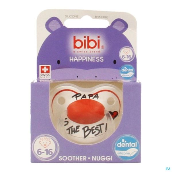 Bibi Sucette Hp Dental Papa Is The Best 6-16m