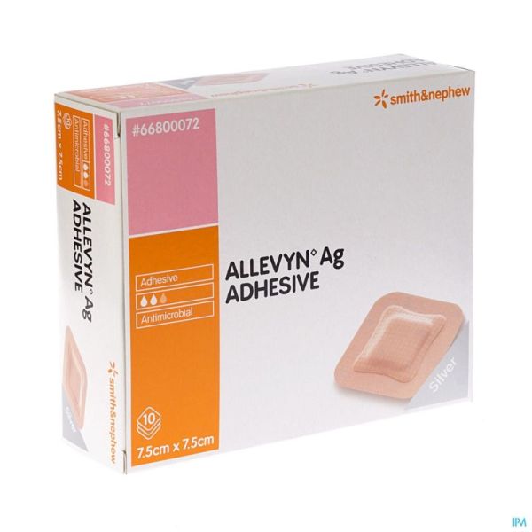 Allevyn Ag Adhes 7,5X7,5 66800072 10 St