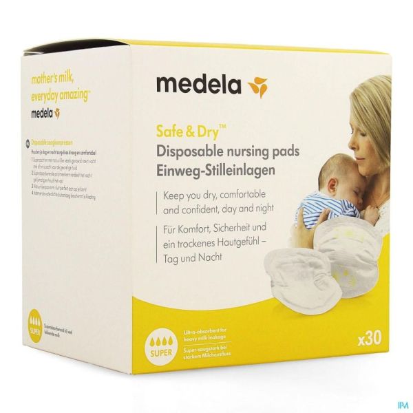 Medela Zoogkompres Wegwerp 30 St 008.0306 Nm