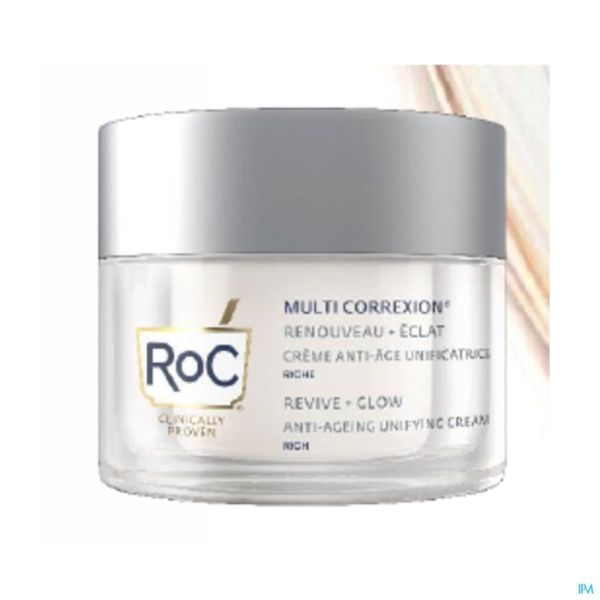 Roc Multi-Correx Revive+Glow A-Aging Crem 50 Ml
