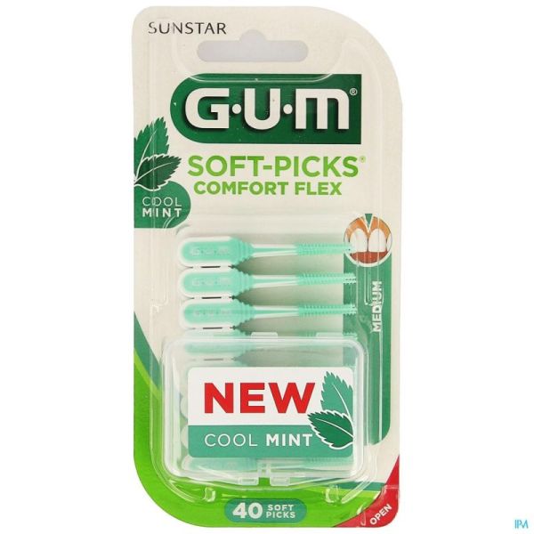 Gum Soft Picks Comfort Flex Mint Medium 40 St