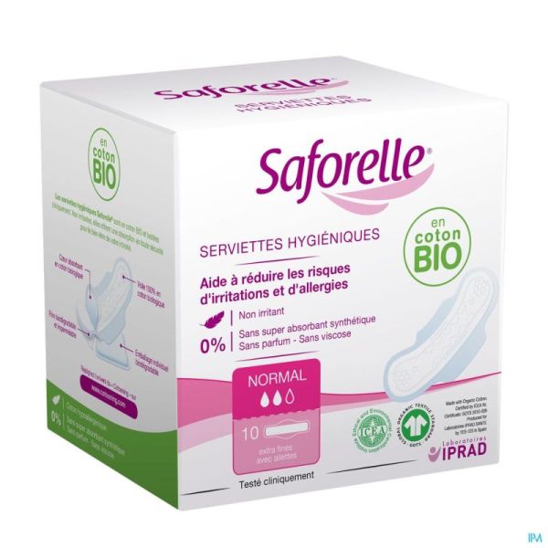 Saforelle Serviettes Hygieniques 10