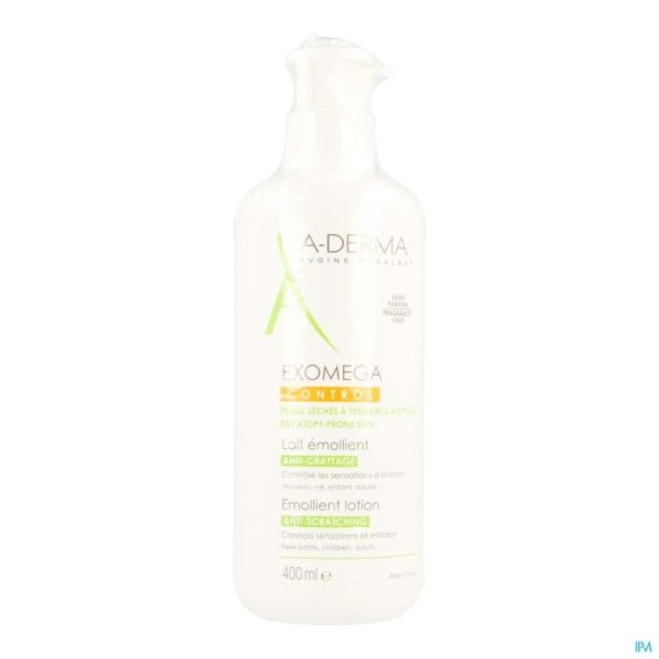 Aderma Exomega Control Lait Emollient Fl 400ml