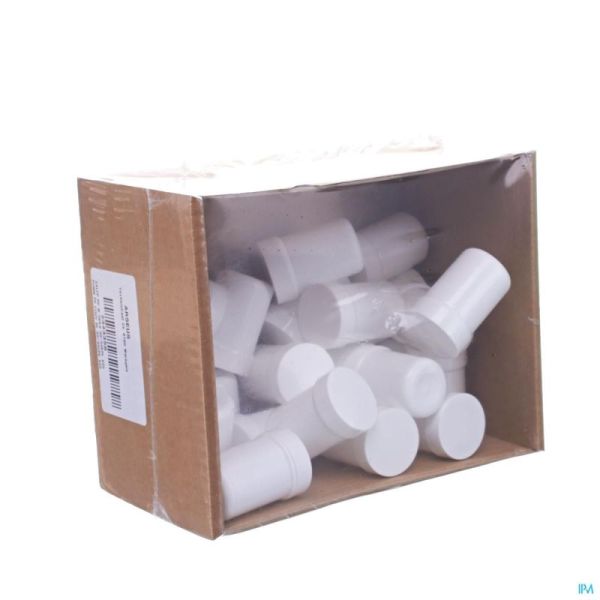 Zalfpot Pvc Wit Deksel 30/35 Ml Aca 25 St