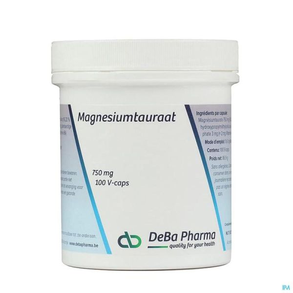 Magnesium Tauraat Deba 100 Tabl 750 Mg