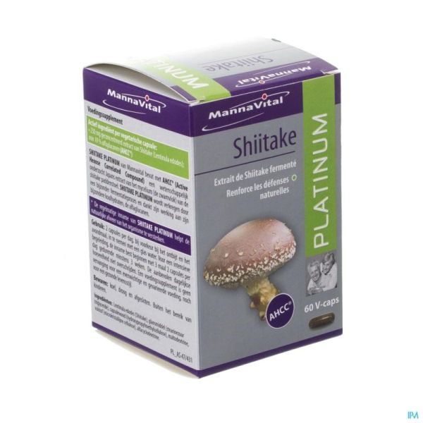 Mannavital Shiitake Platinum 60 V-Caps