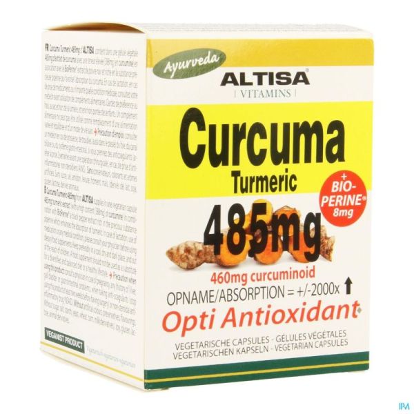 Altisa Curcuma + Piperine 50 Caps 485 Mg