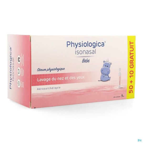 Physiologica Isonasal Unidose 50+10x5ml Promo