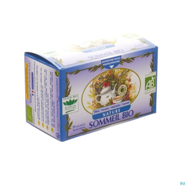 Sommeil Bleu Thee Romon Nature Bio 20 Zak