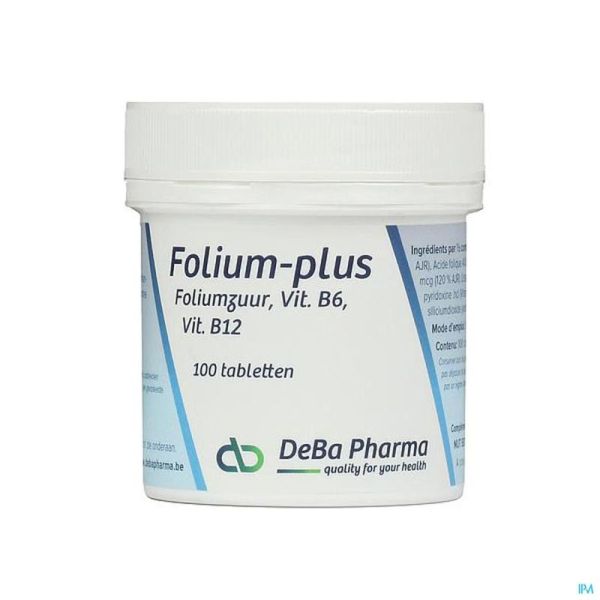 Folium Plus Deba 100 Tabl 800 Mg