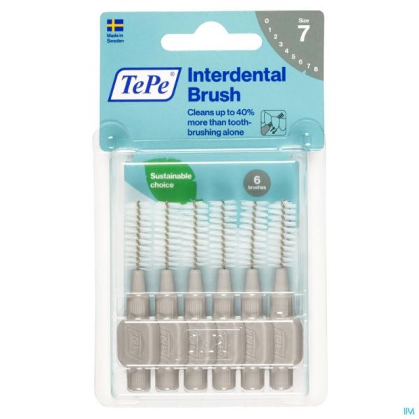 Tepe Interdental Brush 1,3Mm Grijs 6 St