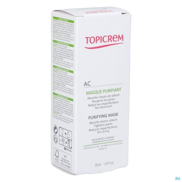 Topicrem Ac Zuiverend Masker 50 Ml