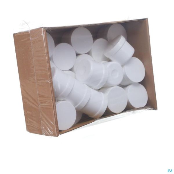 Zalfpot Pvc Wit Deksel 80/100 Ml Aca 25 St
