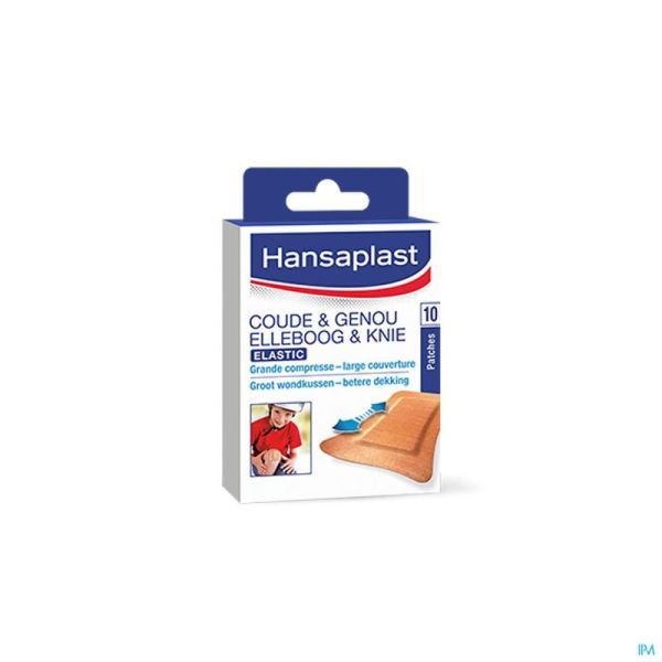 Hansaplast Elastic Coude+genou Patch 10