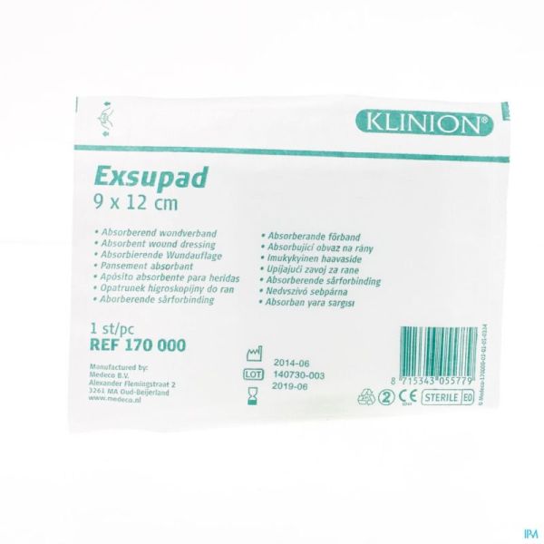 Klinion Exsupad Ster 9X12Cm Ref 170000 1 St