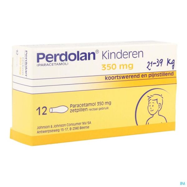 Perdolan Supp Kind Enf 12x350mg