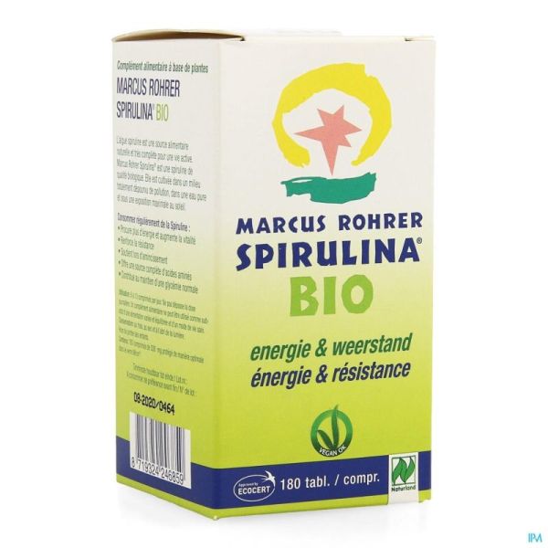 Marcus Rohrer Spirulina Bio 180 Tabl 220002