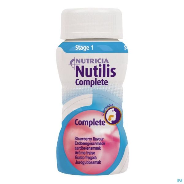 Nutilis Complete Aardbei 4X125 Ml