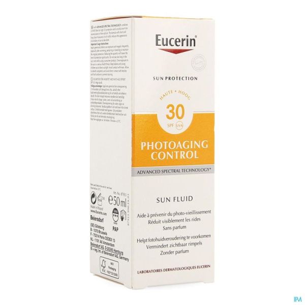 Eucerin Sun Fluid Visage Anti-Age Spf30 87933 50Ml