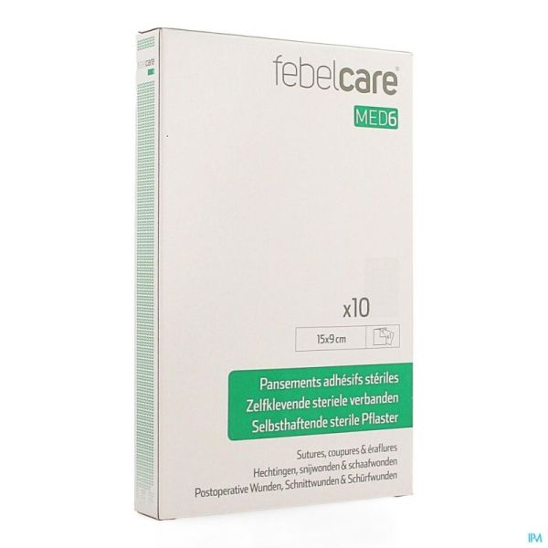 Febelcare Med6 Verband Ster Zelfkl 15X9Cm 10St