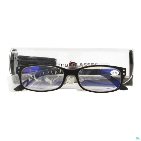 Pharmaglasses Visionblue Pc01 Black +3,00 1 St