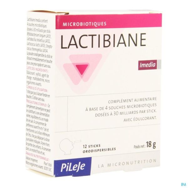 Lactibiane Imedia 12 Sticks