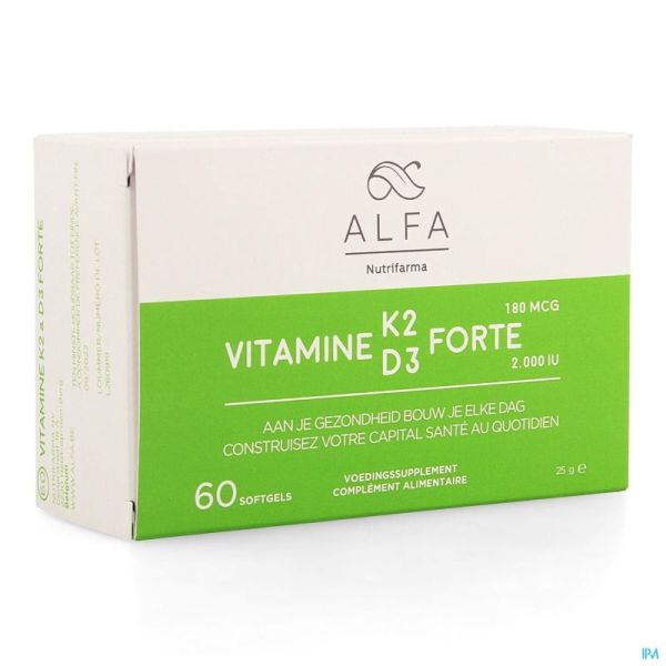 Alfa Vitamine K2 D3 Forte 60 Caps