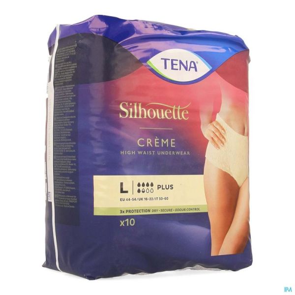 Tena Pants Silh Pl Creme Hoog L 782610 10 St Nm