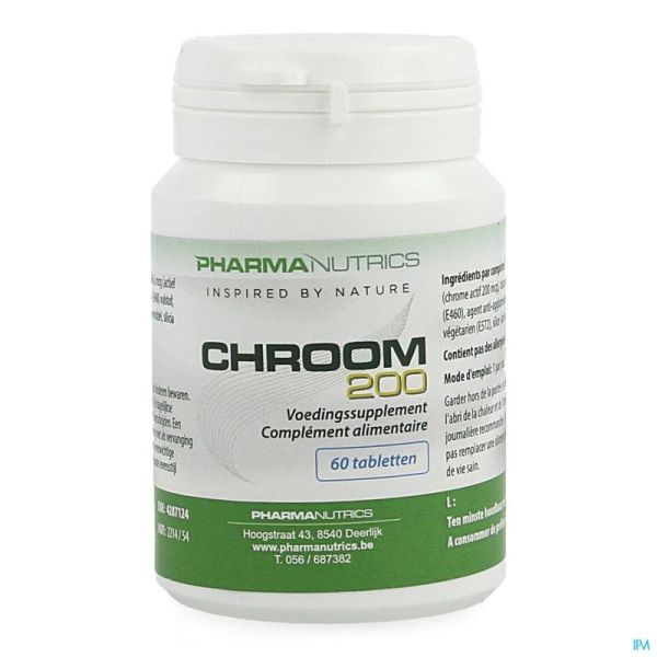 Chroom Picolinaat 200 Pharmanutrics 60 Tabl