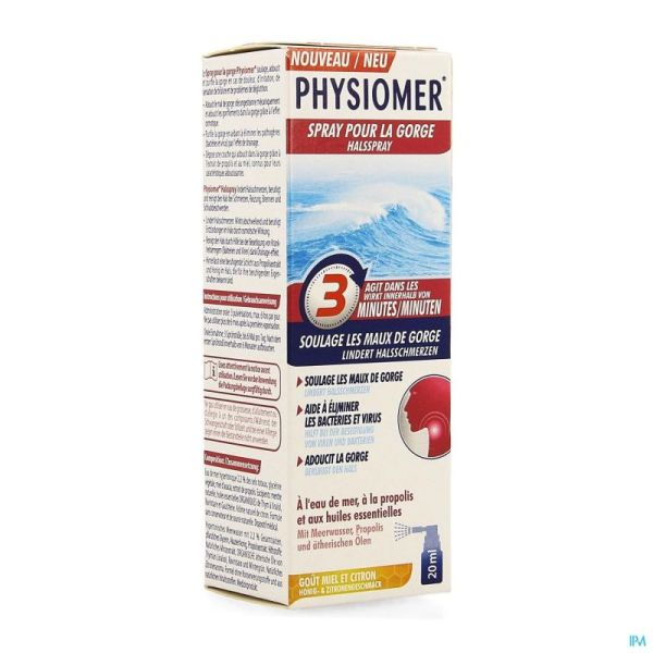 Physiomer Spray Keelpijn 20 Ml