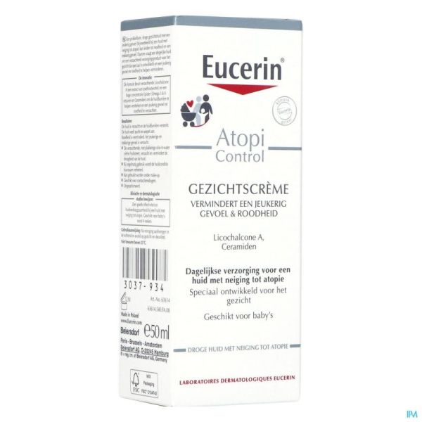 Eucerin Atop Kalm Gezichtscrem 63614 50 Ml