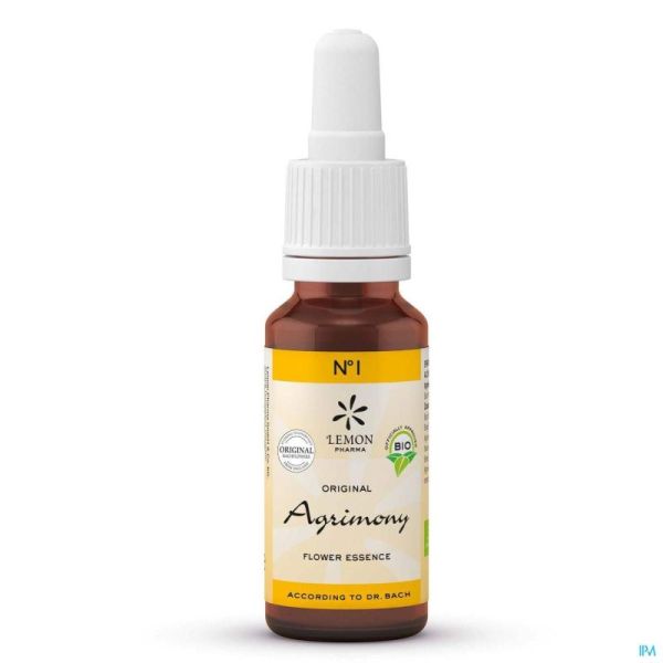 Bach Bloesem Agrimony Nr 1 Bio 20 Ml