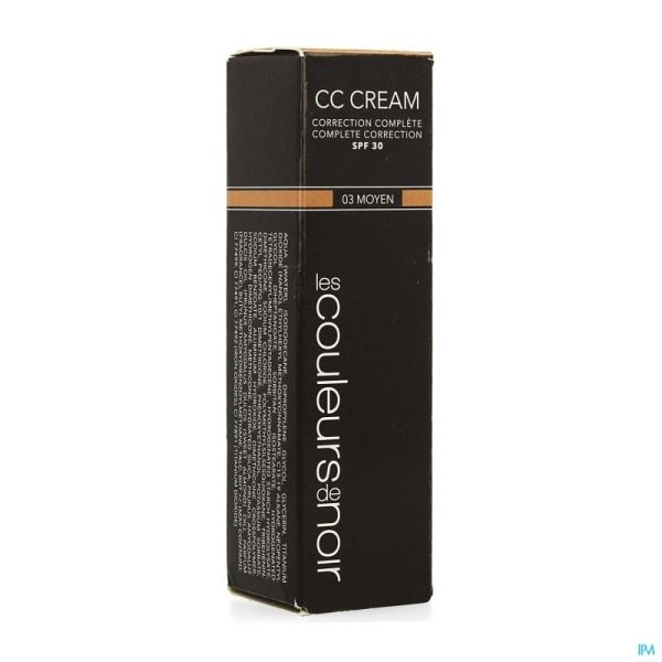 Les Couleurs De Noir Cc Cream Ip30 03 Moyen 30ml