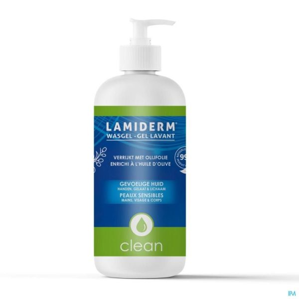 Lamiderm Clean Wasgel Olijfolie 500 Ml