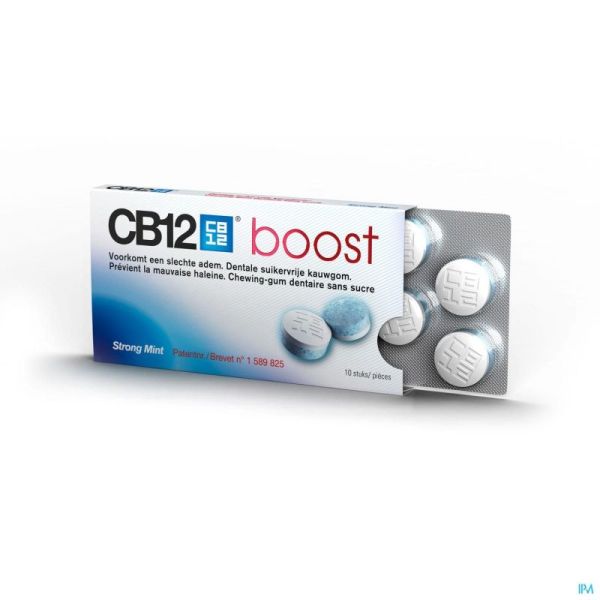 Cb12 Boost Strong Mint Kauwgom 10 St