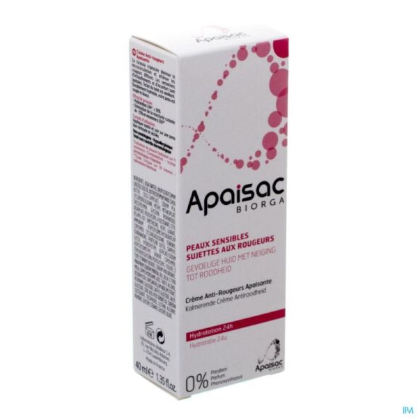 Apaisac Biorga Kalm Crem Anti-Roodheid 40 Ml