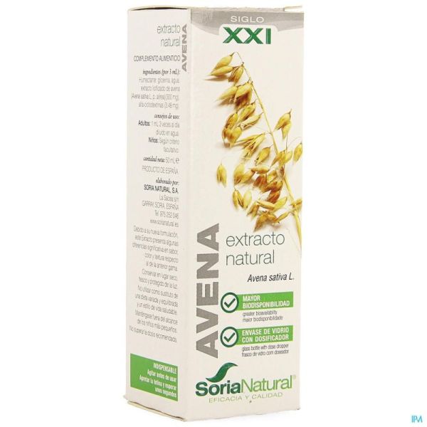 Soria Avena Sativa Xxi 50 Ml