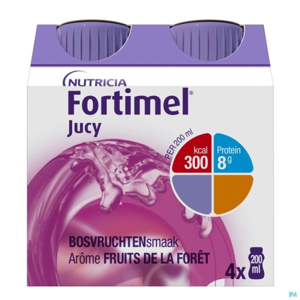 Fortimel Jucy Bosvruchten 4X200 Ml 155620 Nm