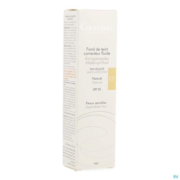 Avene Couvrance Fdt Correct. Fluide 2 Naturel 30ml