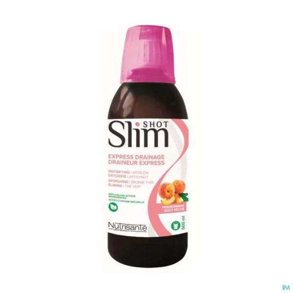 Slimshot Draineur Perzik Nutrisante 500 Ml