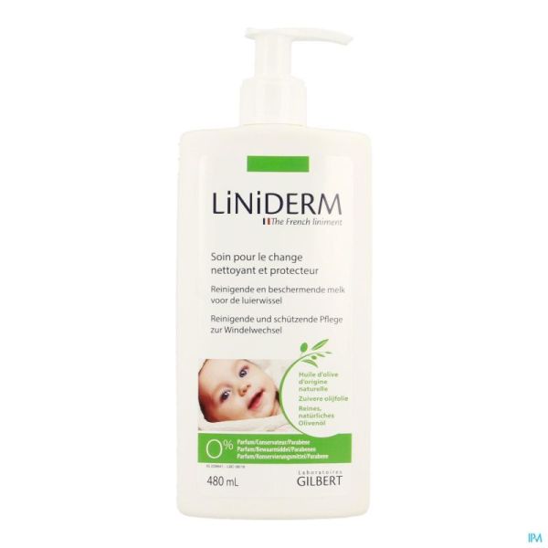 Liniderm Liniment Olijfolie Kalkwater 480 Ml