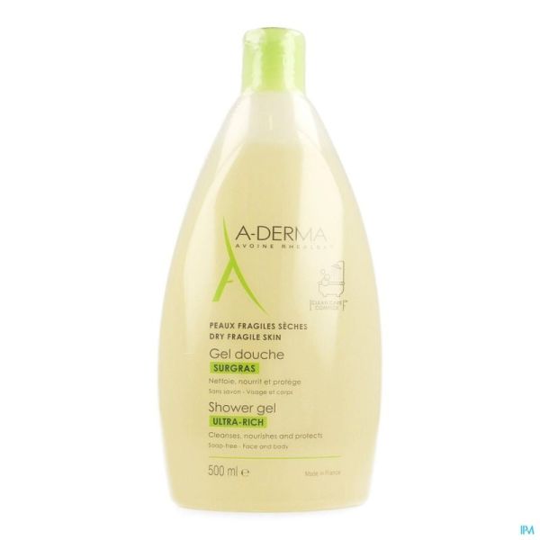 Aderma Gel Douche Surgras 500ml