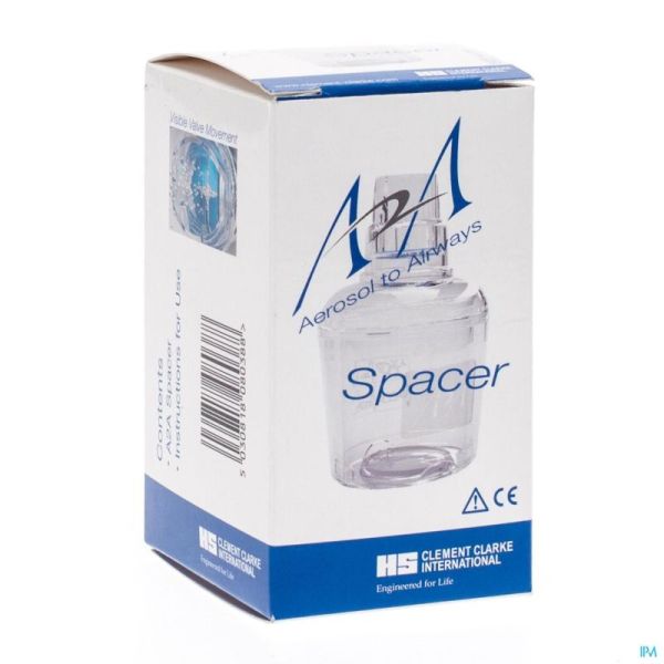 A2A Spacer Inhaleerkamer Z/Masker 1 St