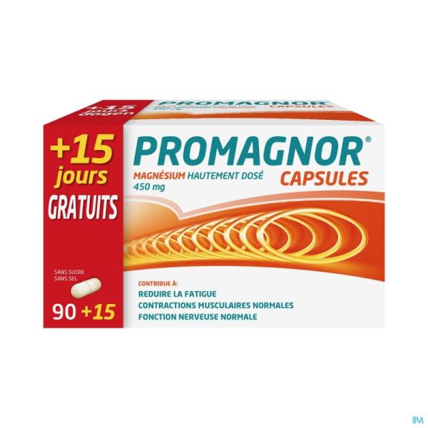 Promagnor 450mg Caps 90 + 15 Gratuit