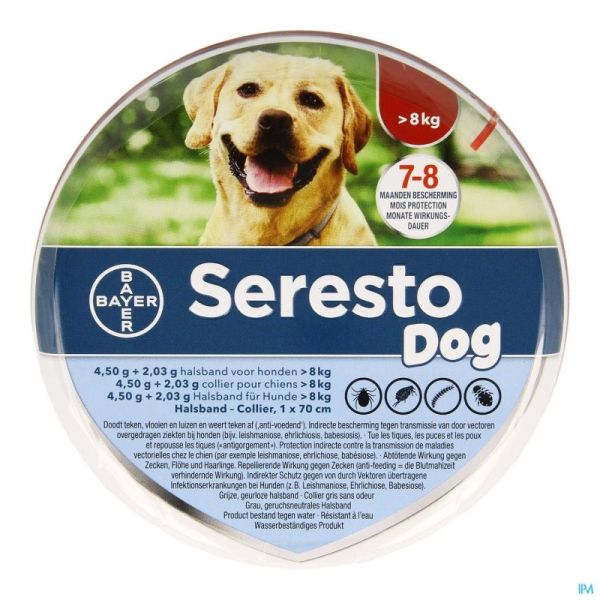 Seresto Dog 4,5g + 2,03 Collier )8kg