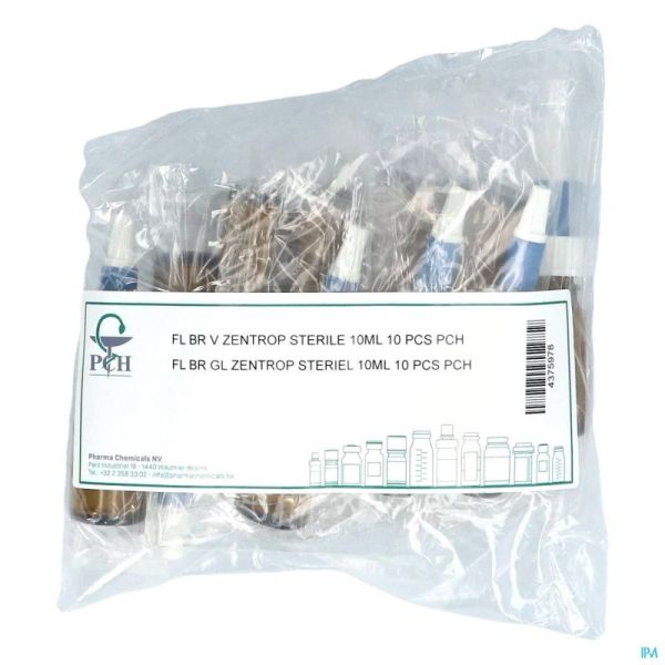 Fles Zentrop Steriel Glas Pch 10 Ml 10 St