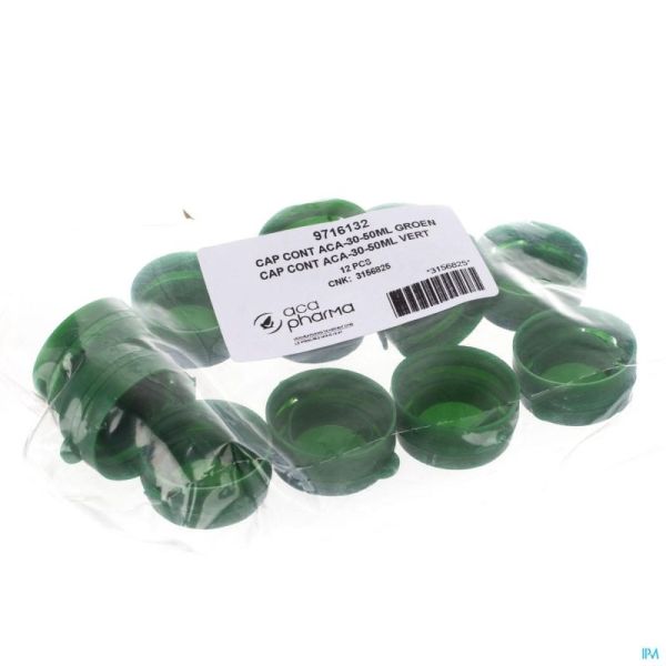 Capsule Vr Container Groen Aca 30-50 Ml 12 St
