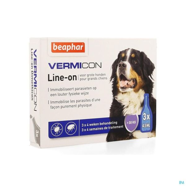 Vermicon Line-On Grote Hond >30Kg 3X4,5Ml 10987