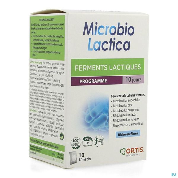Ortis Microbio Lactica Pdr 10X10 G Zakjes 40062242