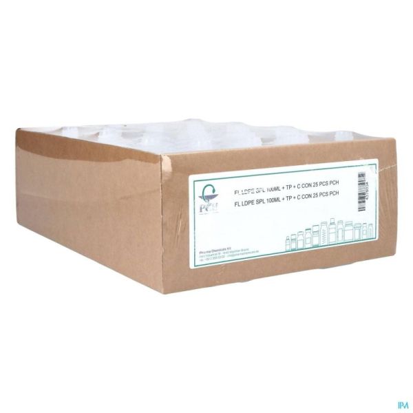 Fles Ldpe Spl 100 Ml +Tp+ C Cont Pch 25 St